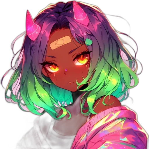 mask, creature, face, staff, anime, pixel art, vaporwave, fantasy art transparent PNG cut-out