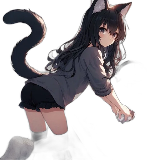 animal, creature, staff, dress, anime, pixel art, concept art, fantasy art transparent PNG cut-out