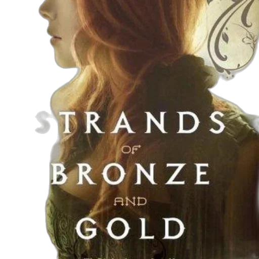 golden, strands, bronze, gold, book, cover, featuring, woman transparent PNG cut-out