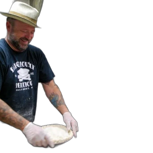 hat, animal, food, creature, two, men, kitchen, making transparent PNG cut-out