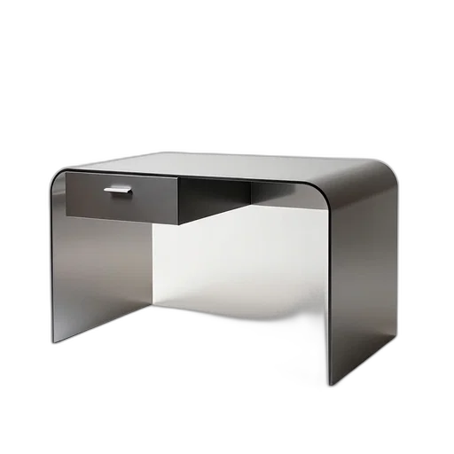 furniture, jewelry, 3d render, photorealistic, monochrome, modern, sleek, metal transparent PNG cut-out