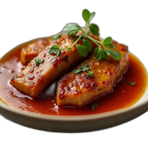 food, photorealistic, 3d render, close-up, view, dish, filled, meat transparent PNG cut-out