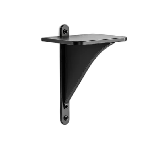 umbrella, staff, furniture, hat, 3d render, black, metal, bracket transparent PNG cut-out