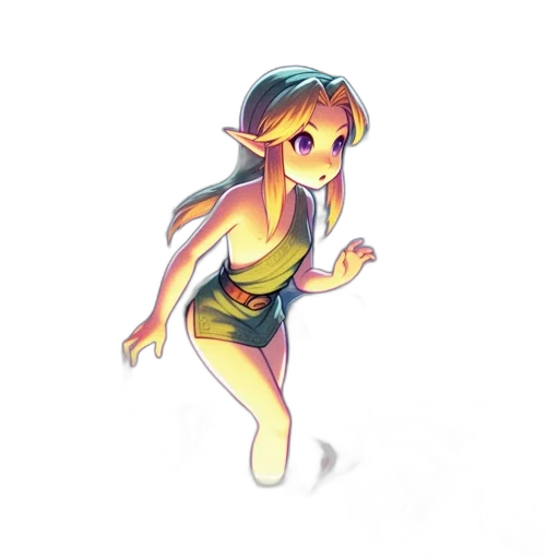 creature, staff, dragon, dress, concept art, fantasy art, pixel art, anime transparent PNG cut-out