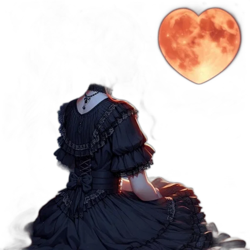 dress, mask, jacket, concept art, fantasy art, pixel art, anime, fire transparent PNG cut-out