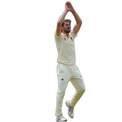 bowler, celebrates, dismissing, wicket transparent PNG cut-out