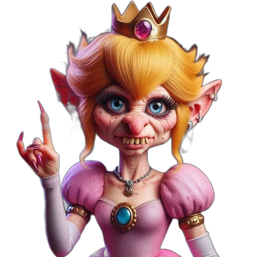 crown, face, jewelry, concept art, 3d render, fantasy art, cartoon, anthropomorphic transparent PNG cut-out