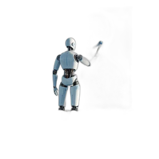 robot, staff, weapon, sword transparent PNG cut-out