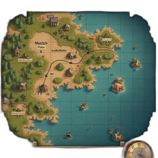 concept art, fantasy art, pixel art, fog, underwater, earth tones, golden, digital transparent PNG cut-out