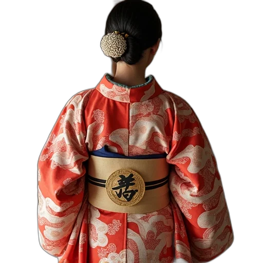 jacket, mask, dress, robot, red, kimono transparent PNG cut-out