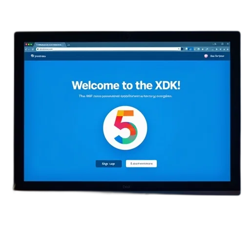 computer, screen, displaying, website, blue, background, large, prominent transparent PNG cut-out