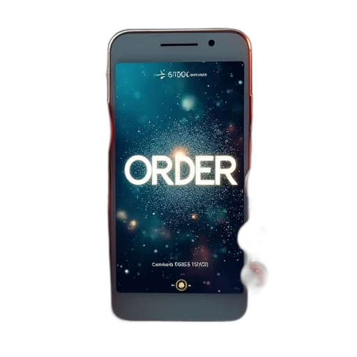 3d render, outer space, word, order transparent PNG cut-out