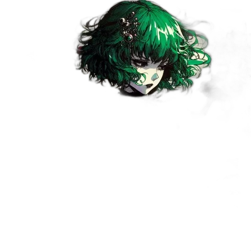 mask, crown, hair, hat, comic book art, concept art, anime, fantasy art transparent PNG cut-out