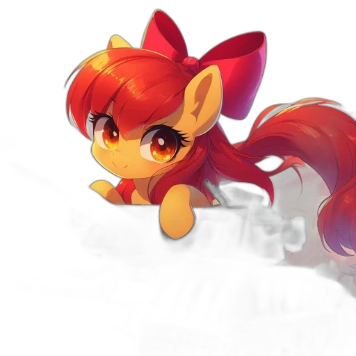 staff, concept art, pixel art, 3d render, fantasy art, red, animated, horse-like transparent PNG cut-out