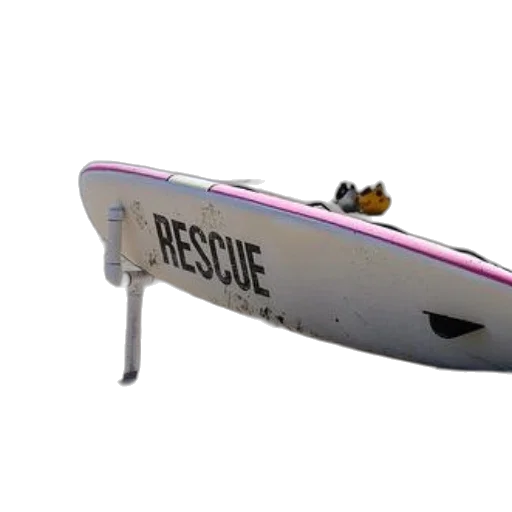 weapon, 3d render, concept art, rescue, surfboard, propped, beach, other transparent PNG cut-out
