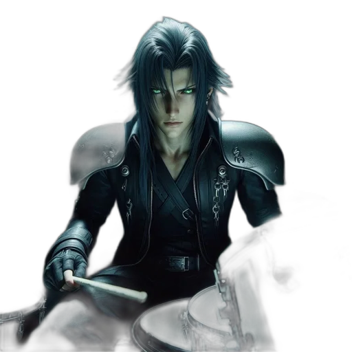sword, staff, concept art, fantasy art, photorealistic, comic book art, monochrome, dark transparent PNG cut-out