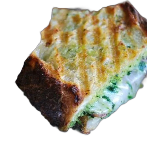 food, jacket, grilled, cheese, sandwich, spinach, melted, served transparent PNG cut-out