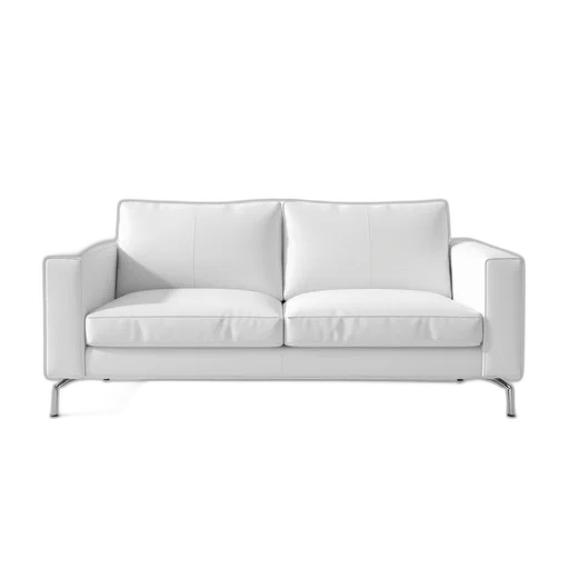 furniture, weapon, 3d render, photorealistic, monochrome, white, modern, couch transparent PNG cut-out