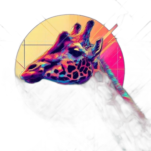 dragon, umbrella, animal, creature, vaporwave, concept art, fantasy art, 3d render transparent PNG cut-out