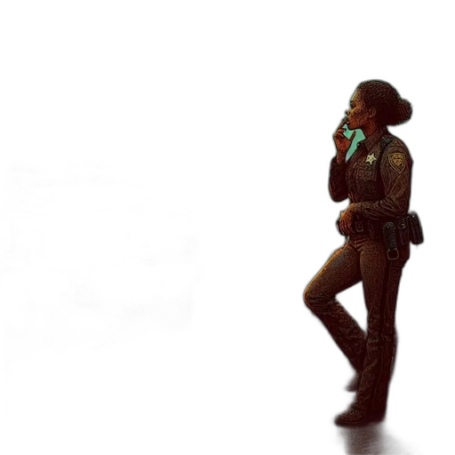 jacket, staff, weapon, jewelry, concept art, 3d render, cyberpunk, photorealistic transparent PNG cut-out