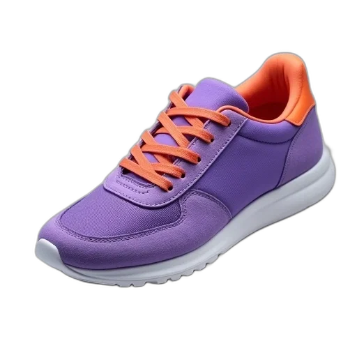 shoes, pastel, colorful, close-up, image, single, purple, orange transparent PNG cut-out