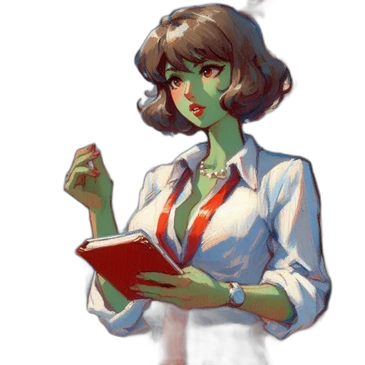 staff, face, concept art, pixel art, fantasy art, anime, green, pastel transparent PNG cut-out