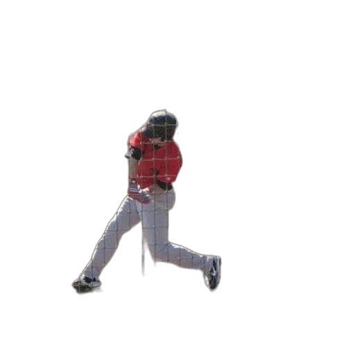 staff, robot, creature, weapon, 3d render, baseball, player, red transparent PNG cut-out