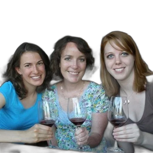 staff, bottle, photorealistic, 3d render, three, women, pose, photo transparent PNG cut-out