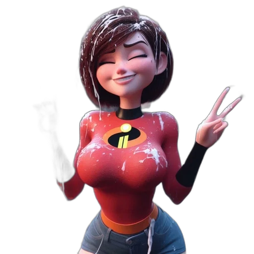robot, dress, face, 3d render, concept art, comic book art, fantasy art, smiling transparent PNG cut-out