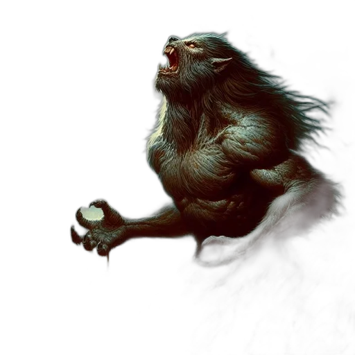 creature, animal, concept art, fantasy art, photorealistic, comic book art, large, beastly transparent PNG cut-out