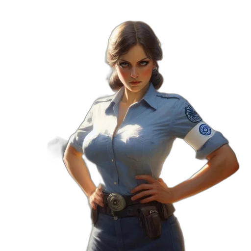 staff, jacket, dress, weapon, concept art, 3d render, photorealistic, comic book art transparent PNG cut-out
