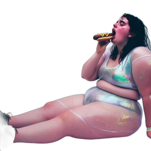 food, dress, creature, animal, concept art, photorealistic, vaporwave, cyberpunk transparent PNG cut-out