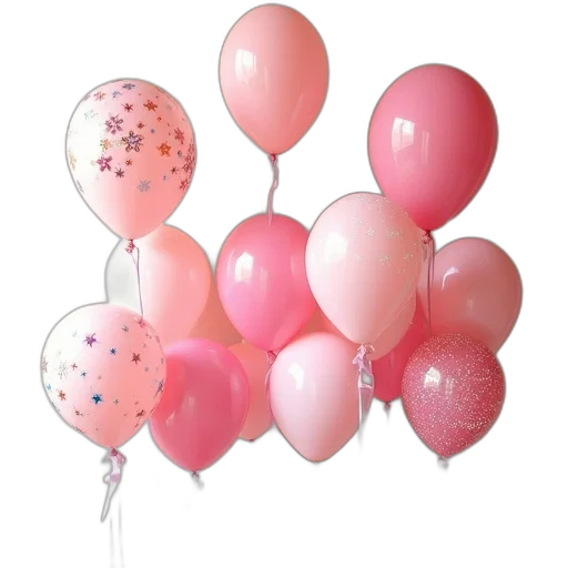 3d render, pastel, birthday, decoration transparent PNG cut-out