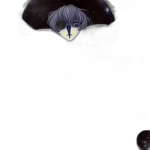 umbrella, hat, mask, face, watercolor, concept art, photorealistic, anime transparent PNG cut-out