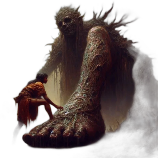 creature, dragon, animal, concept art, fantasy art, photorealistic, comic book art, fog transparent PNG cut-out