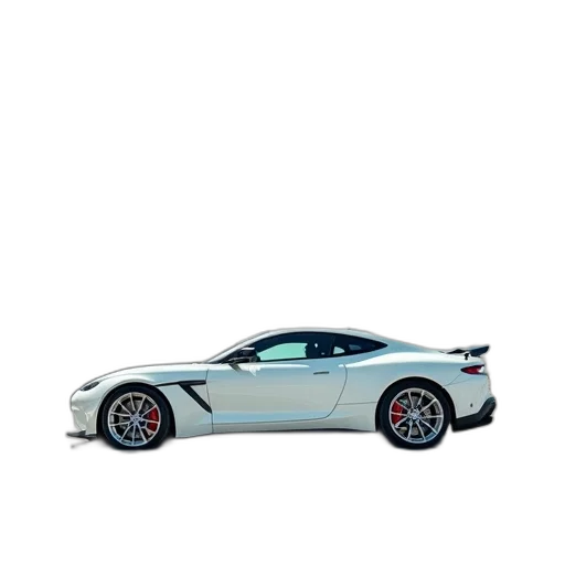 car, weapon, 3d render, photorealistic, concept art, white, sports, parked transparent PNG cut-out