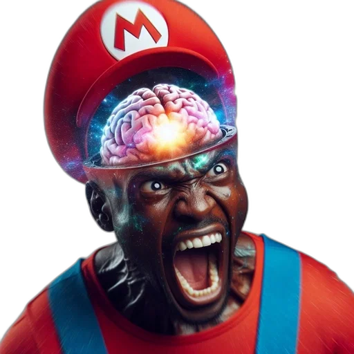 face, hat, mask, crown, concept art, 3d render, photorealistic, comic book art transparent PNG cut-out