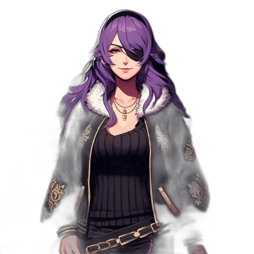 staff, jacket, dress, weapon, concept art, fantasy art, pixel art, anime transparent PNG cut-out