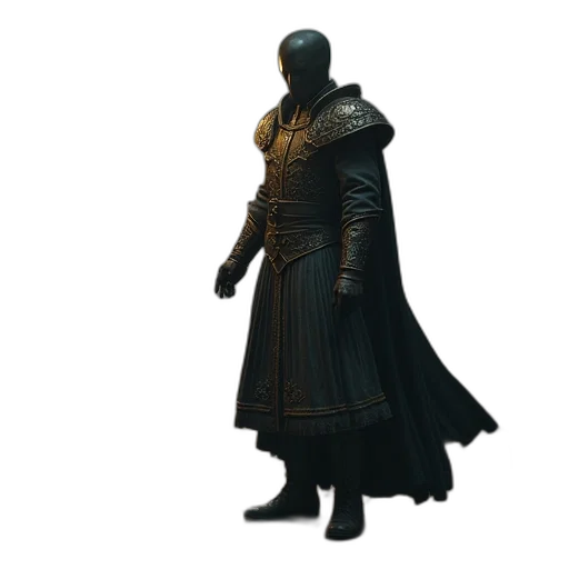 staff, sword, jacket, mask transparent PNG cut-out