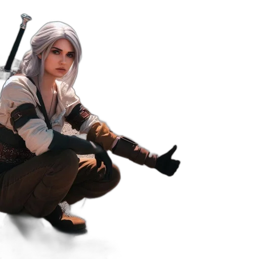 weapon, sword, jacket, staff, concept art, fantasy art, 3d render, pixel art transparent PNG cut-out