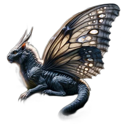 dragon, creature, animal, staff, fantasy art, concept art, photorealistic, pixel art transparent PNG cut-out