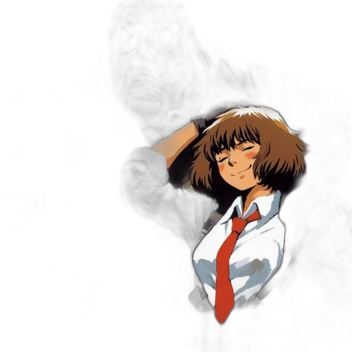 staff, hair, anime, pixel art, concept art, cartoon, fog, fire transparent PNG cut-out