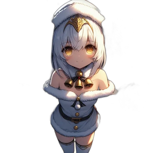 dress, robot, crown, staff, anime, pixel art, concept art, fantasy art transparent PNG cut-out