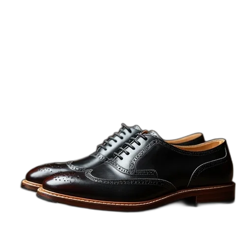 shoes, kenneth, leather, wingtip, oxford transparent PNG cut-out