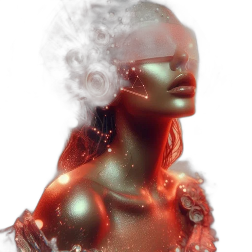 mask, robot, face, crown, 3d render, cyberpunk, concept art, photorealistic transparent PNG cut-out