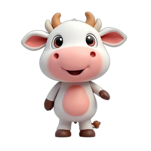 animal, face, creature, 3d render transparent PNG cut-out
