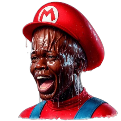 face, hat, mask, creature, 3d render, concept art, photorealistic, pixel art transparent PNG cut-out