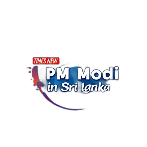 3d render, times, now, logo, text, modi, sri, lanka transparent PNG cut-out