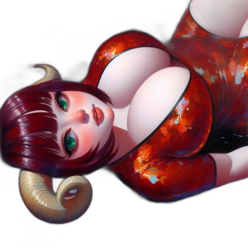 creature, photorealistic, concept art, fantasy art, 3d render, outer space, underwater, red transparent PNG cut-out