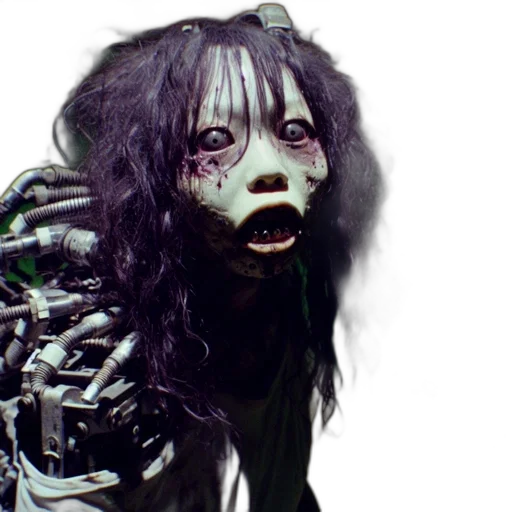 creature, mask, robot, face, 3d render, concept art, cyberpunk, photorealistic transparent PNG cut-out